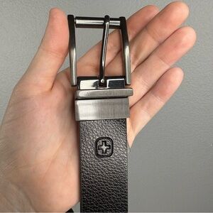 Swiss Gear Men’s Black Leather Belt - Size XL (40-44)